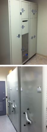 Evidence locker with handles